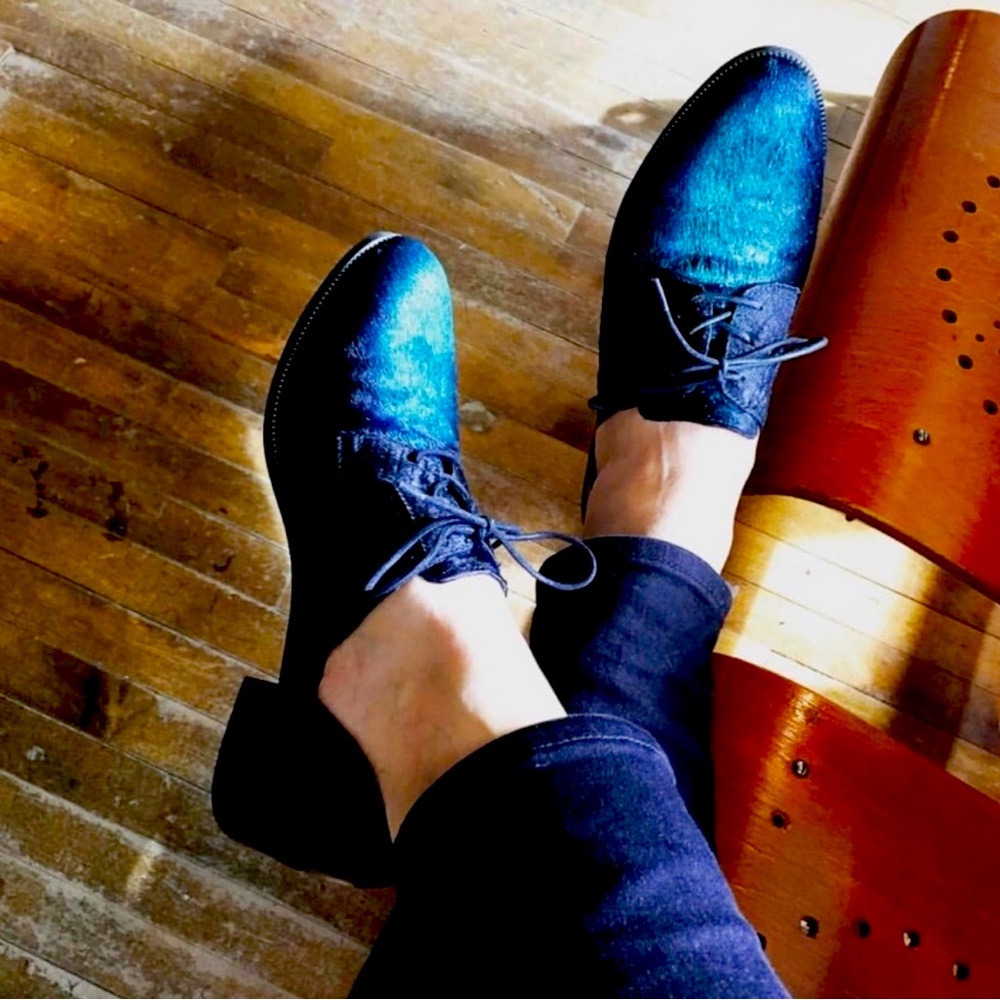 Matisse x Free People x Anthropologie ~ Cowhide Oxford Shoe, Sz 7.5  *NWOT…